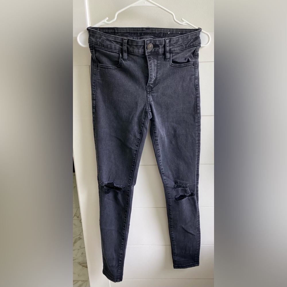 American Eagle Black Jegging Size 4